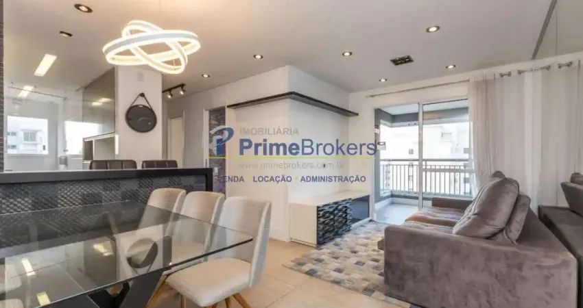 Apartamento, 71m² - 2 dormitórios, 1 suíte, 2 vagas, varanda gourmet com vista - saúde