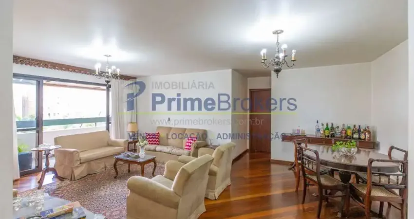 Apartamento, 147m² - 4 dormitórios, 1 suíte, 2 vagas, sacadas privativas - moema