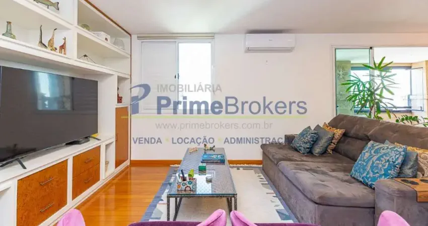 Apartamento, 125m² - 3 dormitórios, 1 suíte, 3 vagas, varanda com vista - brooklin