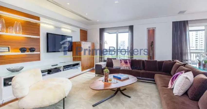 Apartamento, 301m² - 3 dormitórios, 3 suítes, 5 vagas, varanda com vidro - moema