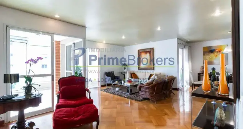 Apartamento, 195m² - 3 dormitórios, 3 suítes, 3 vagas, varanda envidraçada - moema