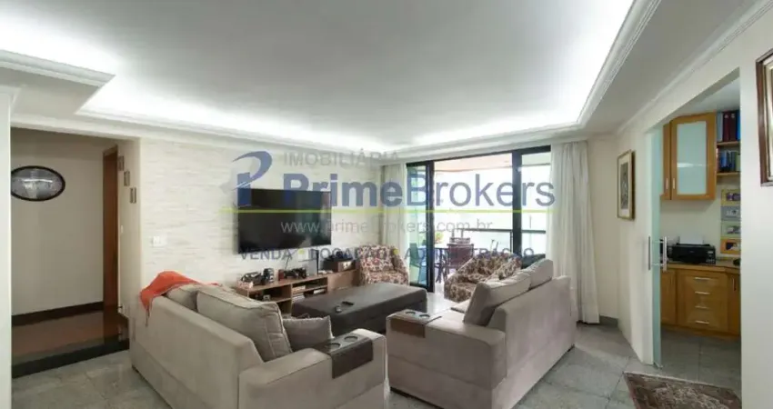 Apartamento, 300m² - 5 dormitórios, 4 suítes, 4 vagas, varanda integrada - chácara klabin