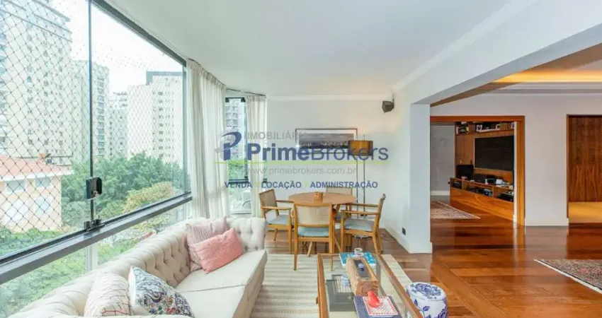 Apartamento, 306m² - 4 dormitórios, 3 suítes, 4 vagas, vista aberta - moema
