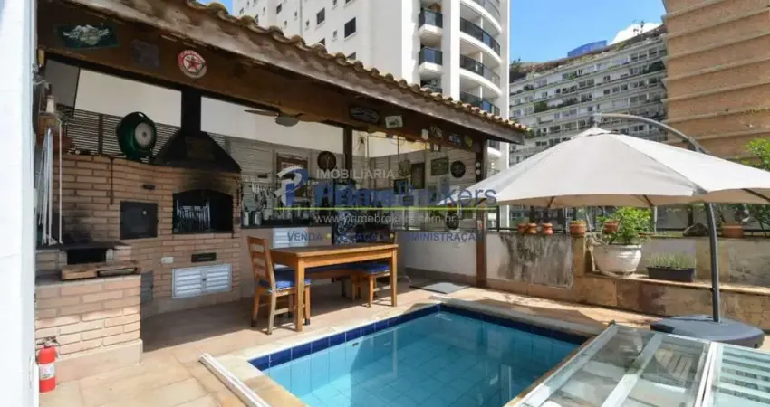 Cobertura duplex, 382m² - 4 dormitórios, 4 suítes, 6 vagas, piscina e área gourmet - higienópolis