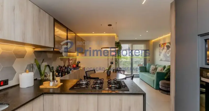 Apartamento, 64m² - 1 dormitório, 1 suíte, 2 vagas, totalmente mobiliado - moema pássaros