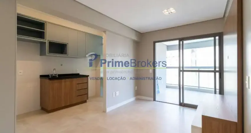 Apartamento, 50m² - 1 dormitório, 1 suíte, 1 vaga, varanda e pronto para morar - brooklin