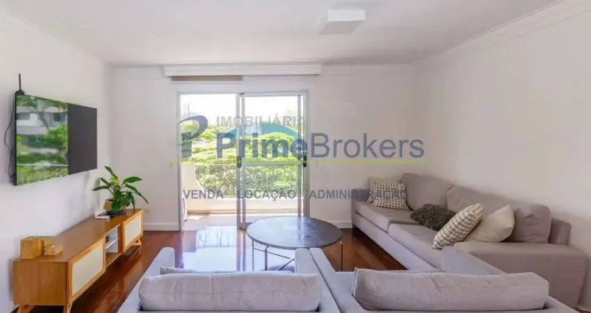 Apartamento, 162m² - 3 dormitórios, 3 suítes, 3 vagas, varanda e vista - brooklin