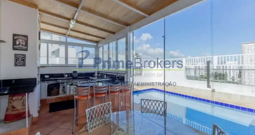 Cobertura duplex, 275m² - 3 dormitórios, 2 suítes, 3 vagas, piscina privativa - brooklin