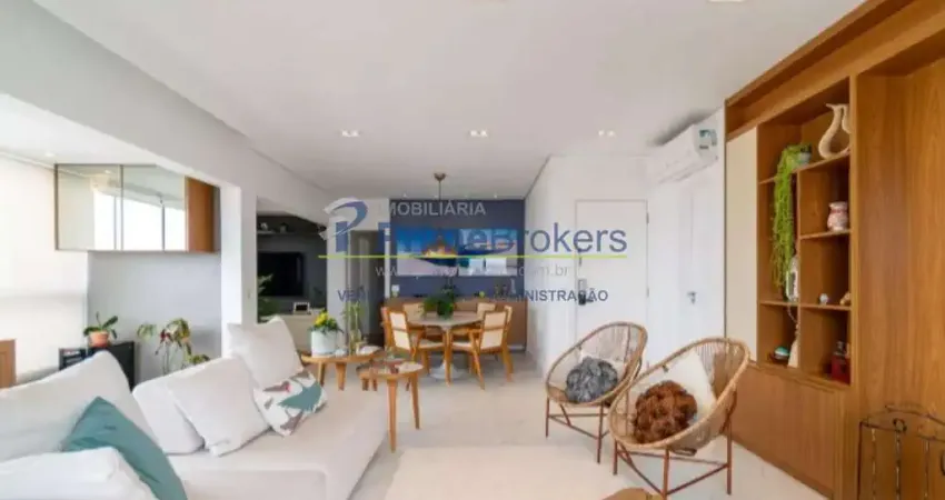 Apartamento, 150 m² - 3 dormitórios, 3 suítes, 3 vagas, varanda integrada - vila mascote.