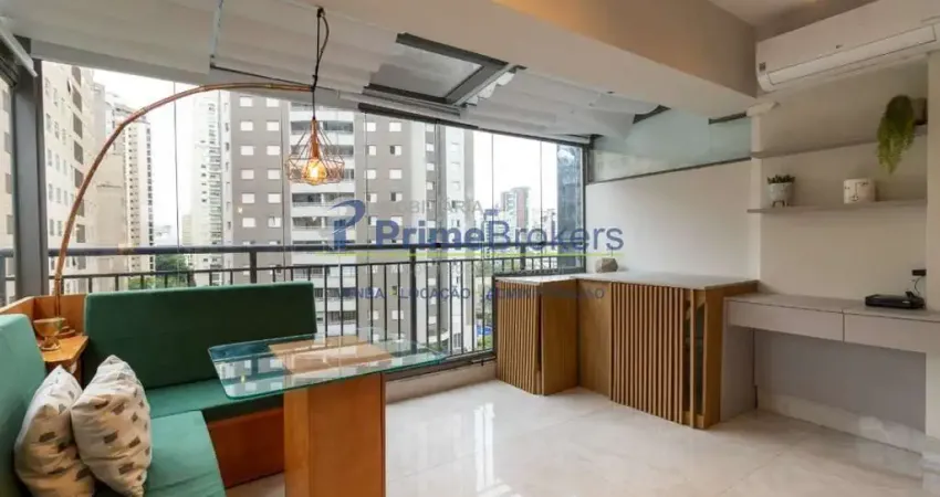 Apartamento á venda com 32m² de área útil - 1 quarto - 1 suíte - varanda - moema - são paulo