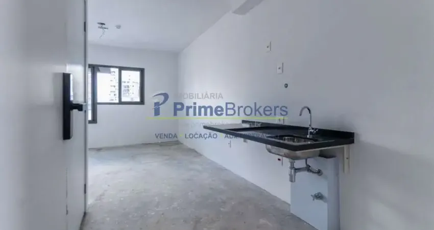 Este estúdio aconchegante de 27m² está localizado na avenida armando ferrentini, no coração do paraí