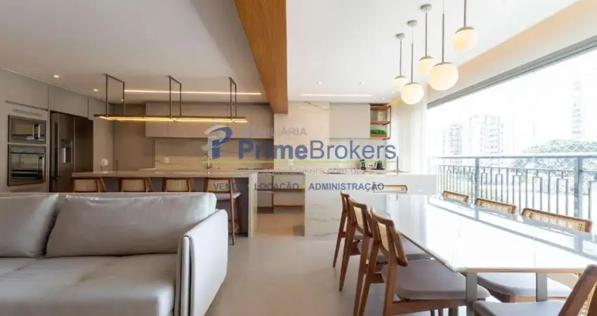 Apartamento á venda  com 153m² - 3 suítes - varanda - vagas - moema pássaros