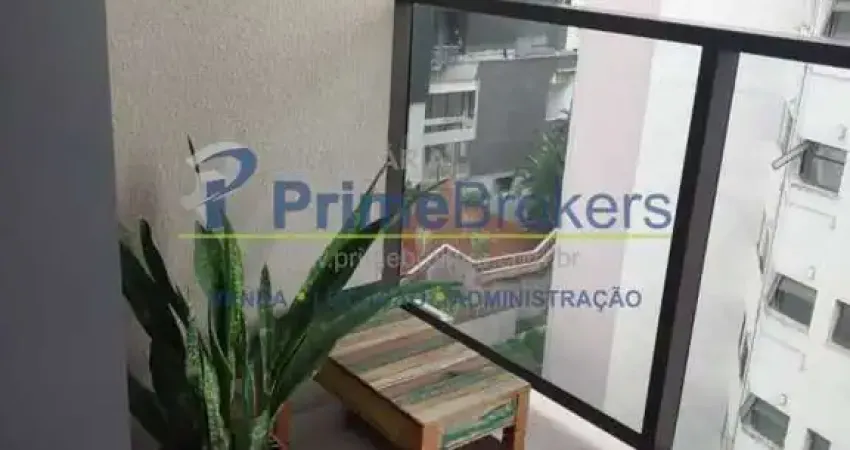 Studio de 35m² mobiliado está à venda - varanda - vila mariana, são paulo.