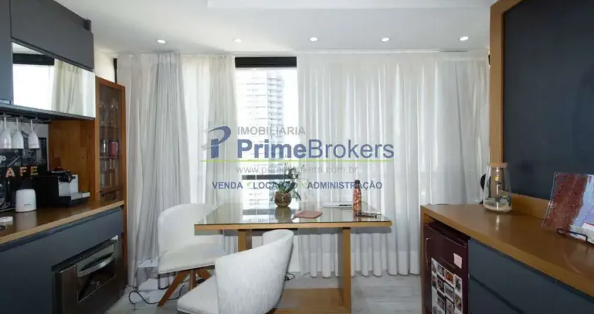 Com área privativa de 94 m², a cobertura dispõe de 1 dormitório, 1 suíte, 2 banheiros sociais e 2 va