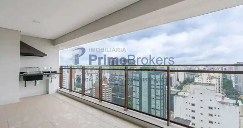 Apartamento com 109 m² de área útil- 3 quartos- 3 banheiros- varanda com churrasqueira- 2 vagas- cam