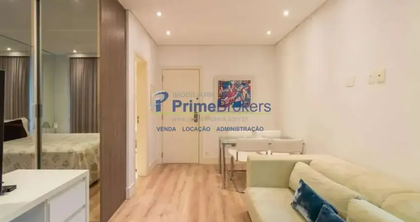 Apartamento com 48m² de área util - 1 quarto- 1 banheiro- varanda- 1 vaga- vila nova conceição- são