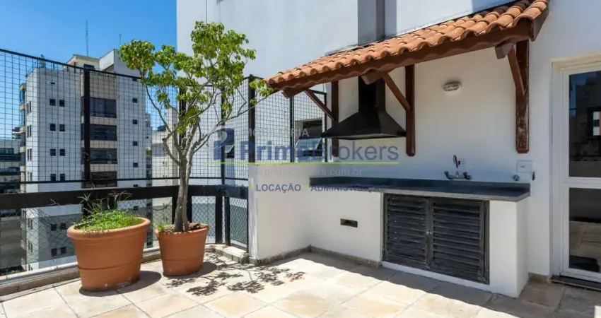 Cobertura duplex com 305a.u  varanda - 4 quartos sendo 2 suítes - 4 vagas. moema.