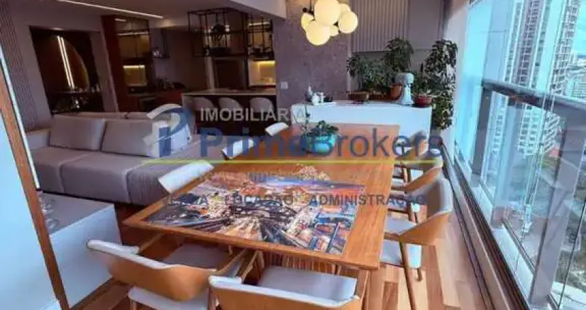 Apto : mobiliado, 3 quarto, 1 suíte, 110 m², 2 vagas, varanda gourmet, próximo ao metrô.