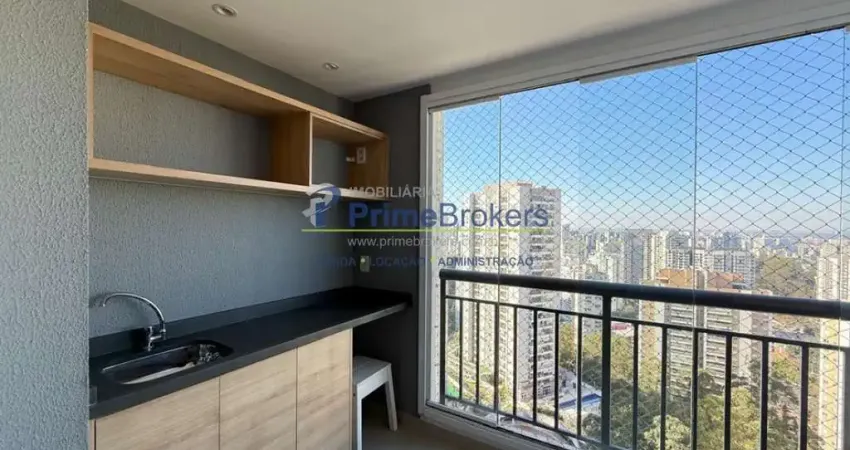 Apartamento andar alto vista panoramica 3 dorms 2 vags em vila andrade - sp