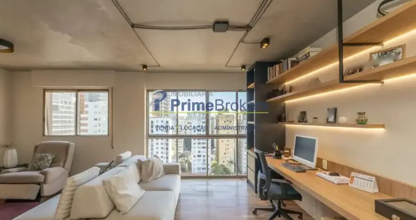 Apartamento reformado 127m2, mobiliado. proximo a metrô, piscina e fitness