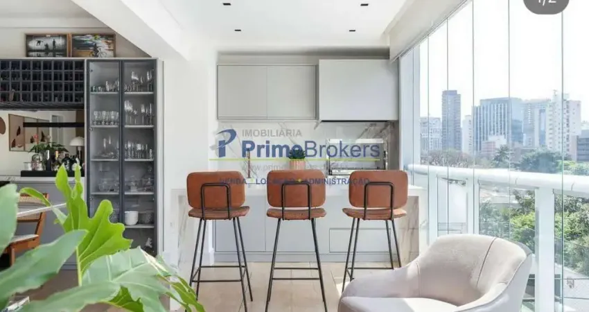 Apartamento com 2 quartos e 3 banheiros para alugar, 120 m² em vila olímpia