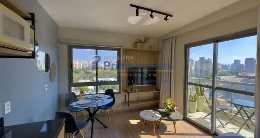 Apartamento de 37m² conta com 1 dormitório bem distribuído em moema