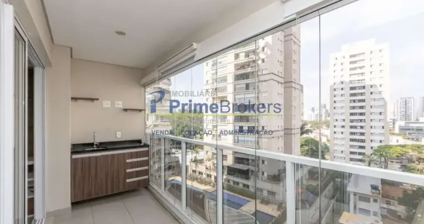 Apartamento 49m² no follow brooklin - varanda ampla e lazer completo