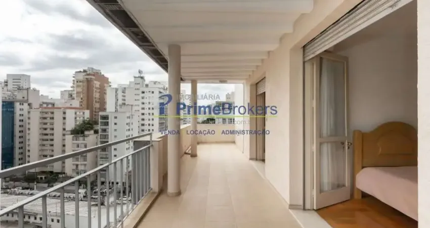 Cobertura   á venda em santa cecília com 4 quartos, sendo 1 suíte, 252m² - varanda - são  paulo