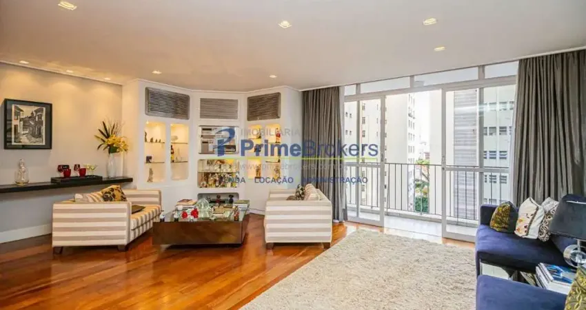 Apartamento á venda  3 quartos, sendo 1 suíte, 212m²  - varanda- 2 vagas -  santa cecilia - são paul