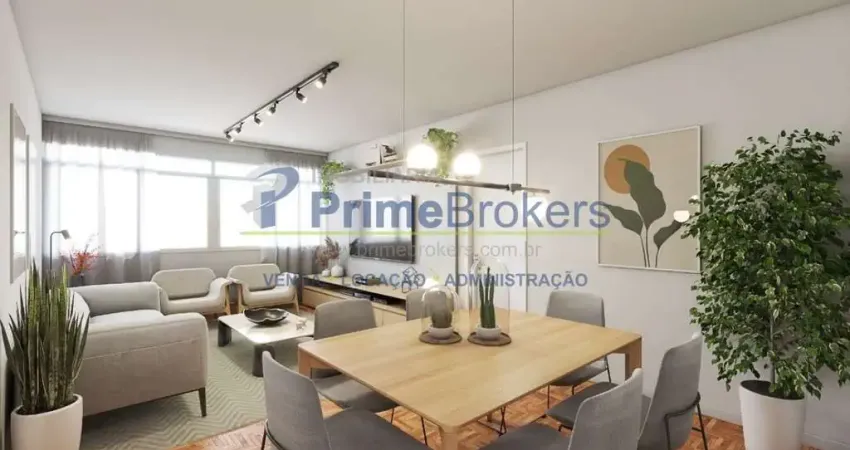 Apartamento com 3 quartos, 1 suíte e 1 vaga de 98 m² reformado - jardim paulista