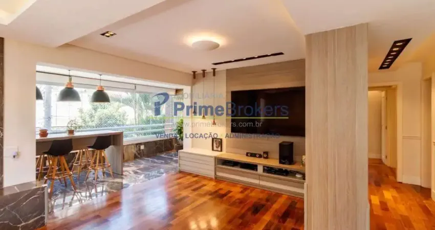 Apartamento com 137a.u á venda com 3 quartos, sendo 3 suítes, varanda - vila olímpia