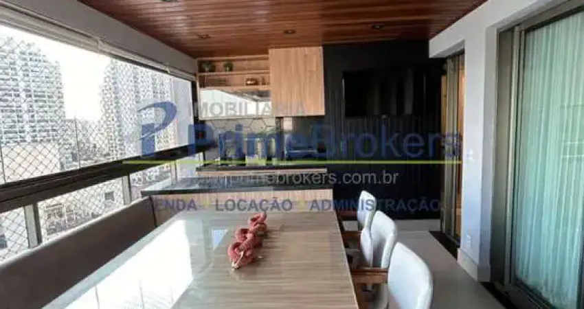 Apto mobiliado : 3 quartos, 2 suítes, varanda gourmet, 101 m², 2 vagas, próximo ao metrô