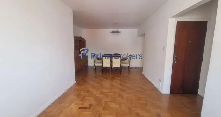 Apto vende-se em higienópolis c/ 2 dorms, sala 2 amb,2 wc, coz,1 vg, lavabo, área serviço, 104,43 m²