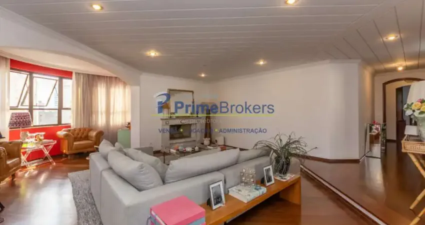 Apartamento, 252m² - 4 dormitórios, 2 suítes, 4 vagas, varanda com churrasqueira - campo belo