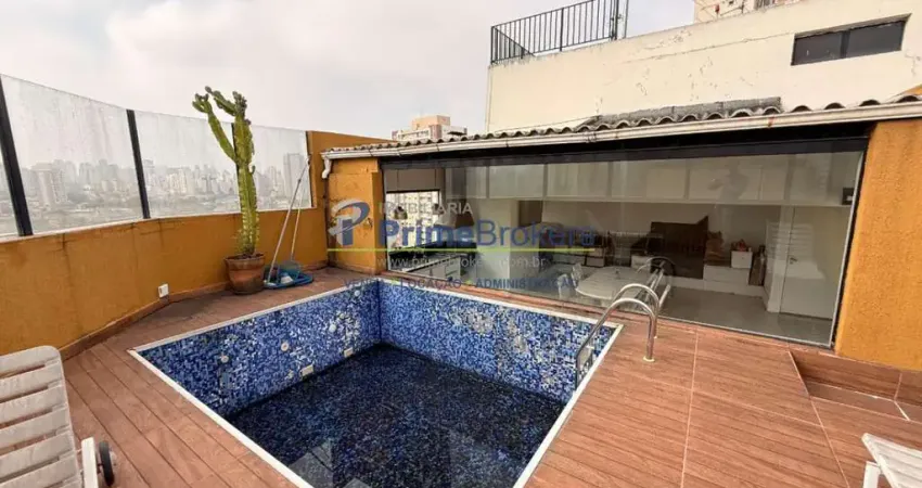 Cobertura para venda em vila gumercindo com 3 quartos, sendo 1 suíte, 185m²