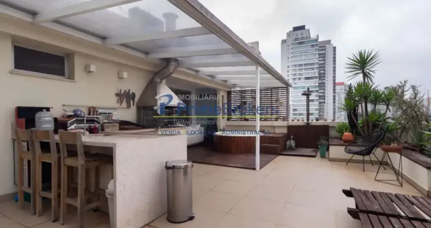 Cobertura para venda em campo belo com 2 quartos, sendo 1 suíte, 191m²