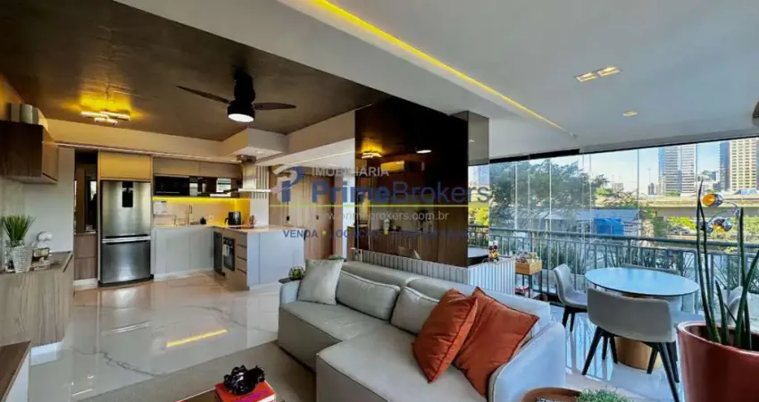 Apartamento para venda em brooklin com 1 quarto, sendo 1 suíte, 82m²