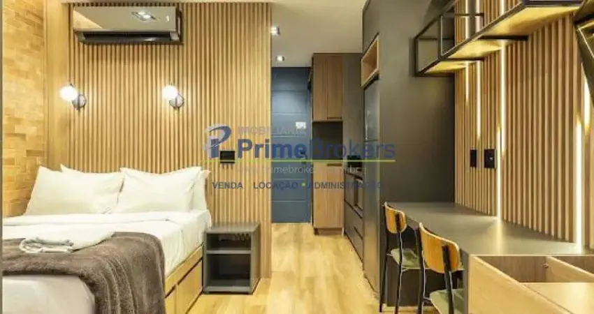 Studio recém-entregue, mobiliado e decorado | 27 m² | excelente localização metro clinicas sp.