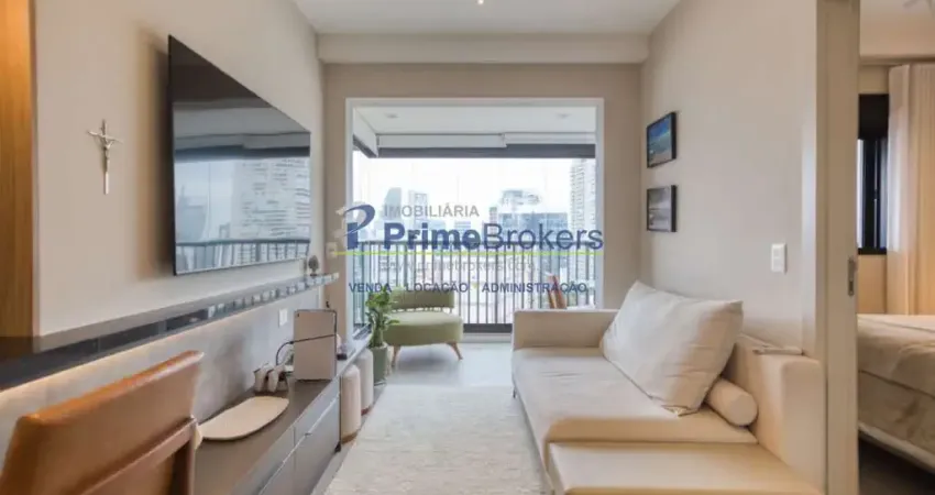 Apartamento, 48m² - 1 Dormitório, 1 Vaga, Totalmente Mobiliado e Decorado - Pinheiros