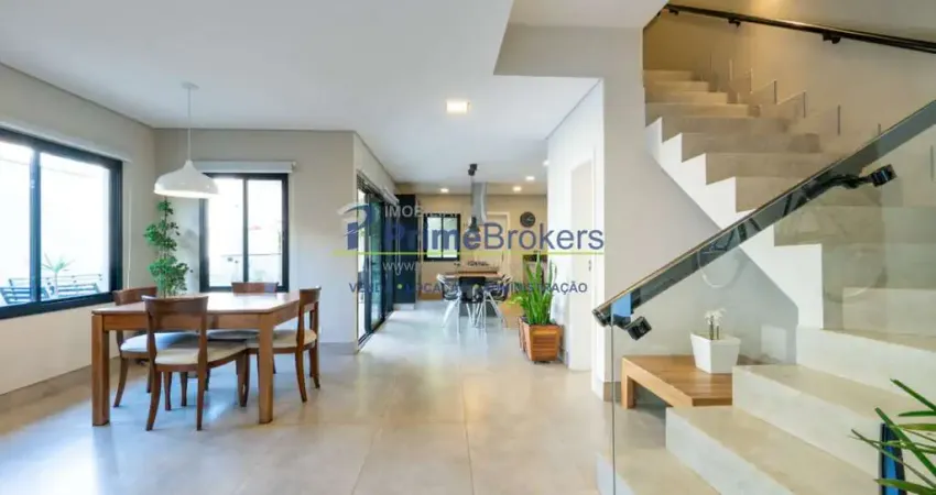 Casa de vila, 188m² - 3 dormitórios, 3 suítes, 2 vagas, churrasqueira e espaço gourmet - brooklin