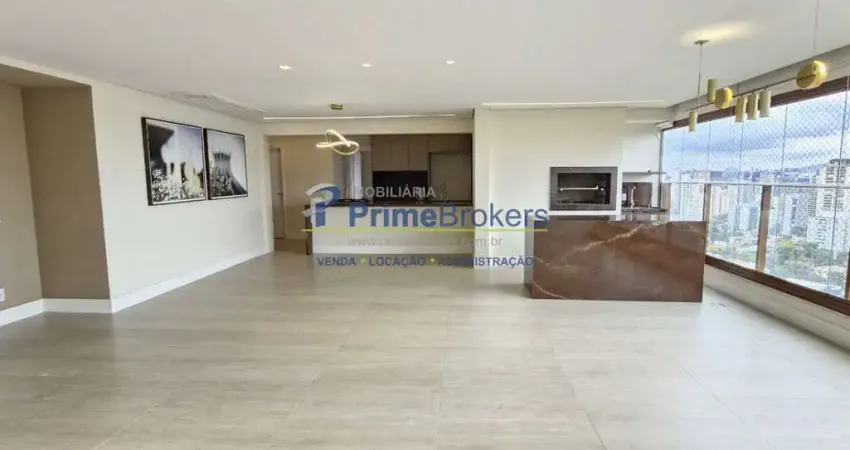 Apartamento, 143m² - 3 dormitórios, 3 suítes, 2 vagas, varanda gourmet - brooklin novo
