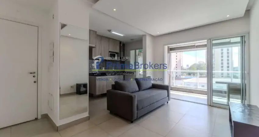 Apartamento, 49m² - 1 Dormitório, 1 Vaga, Varanda com Vista - Campo Belo