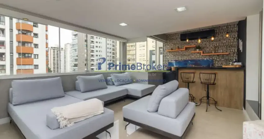 Cobertura, 114m² - 2 Dormitórios, 1 Suíte, 1 Vaga, Espaço Gourmet com Bar - Brooklin