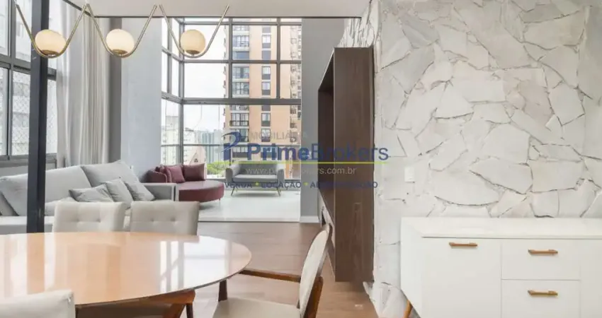 Apartamento Mobiliado, 96m² - 2 Dormitórios, 2 Suítes, 2 Vagas, Pé Direito Duplo - Vila Clementino