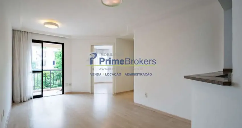 Apartamento 56m² - 2 Dormitórios, 1 Suíte, 1 Vaga, Sacada - Moema