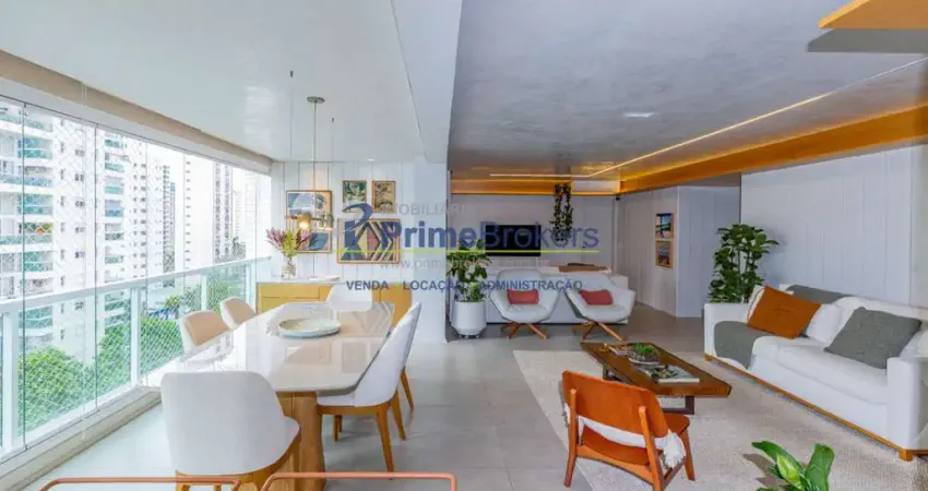 Apartamento, 161m² - 3 Dormitórios, 3 Suítes, 3 Vagas, Varanda com Churrasqueira - Campo Belo