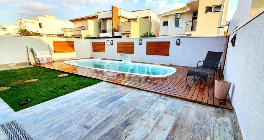 Sobrado à venda em Paulínia, Parque Brasil 500, com 3 suítes, com 275 m², Reserva Real - Home Resort