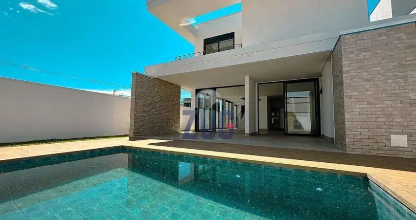 Sobrado à venda em Paulínia, Parque Brasil 500, com 5 suítes, com 262.74 m², Residencial Santorini