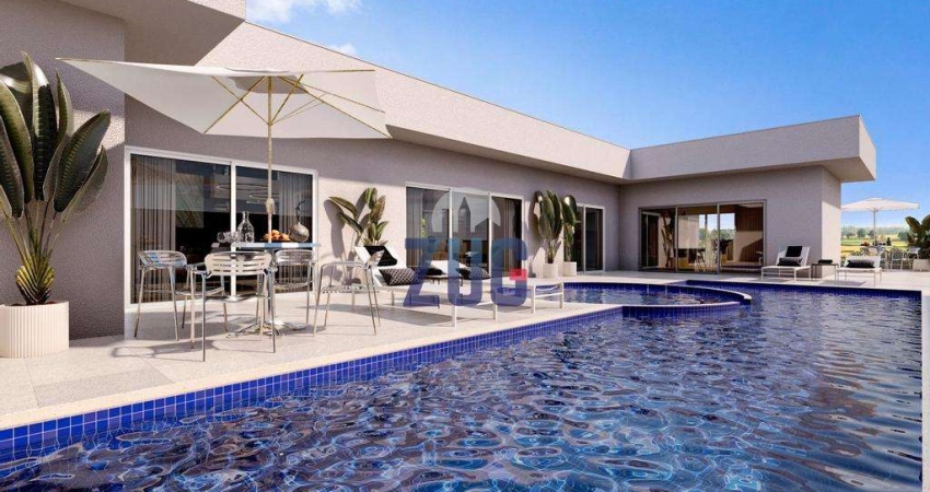 Casa à venda em Vinhedo, Santa Rosa, com 4 suítes, com 519 m², Condomínio Estância Marambaia