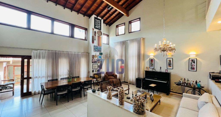 Sobrado para alugar em Campinas, Alphaville Dom Pedro, com 4 suítes, com 420 m²